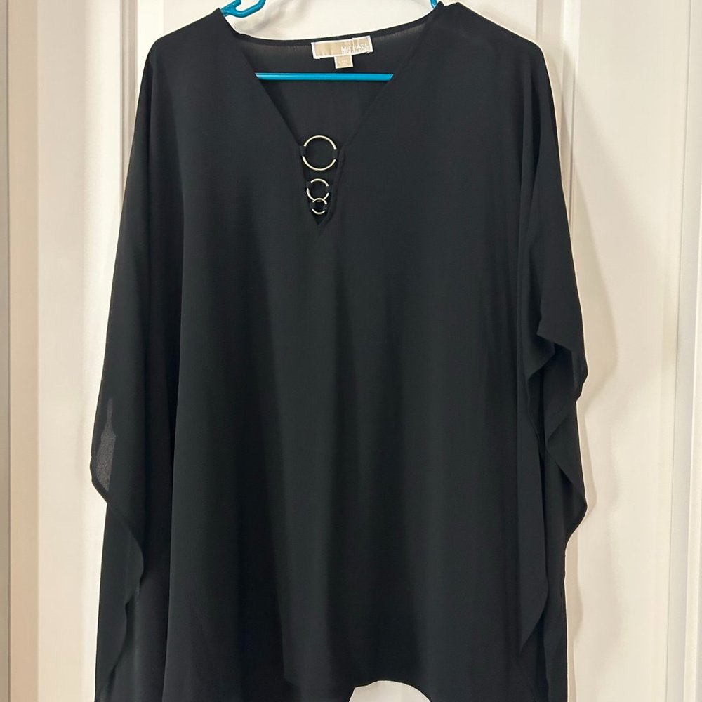 Michael Kors Sheer shirt/coverup L/XL